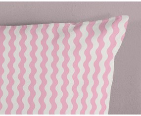 Розово-тюркоазено единично памучно детско спално бельо 140x200 cm Sweety – Good Morning