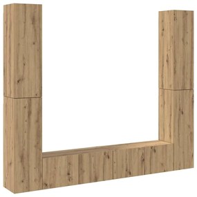 3328986 vidaXL Комплект от 6 части за стенен монтаж на телевизора