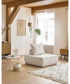 Бяло шенилово кресло Elisa – Bobochic Paris