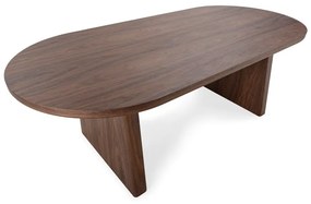 Трапезна маса от декор от орех 100x200 cm Blair – MOME