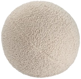 Светлокафява детска възглавница за диван от букле Ball – Wigiwama