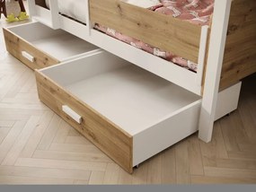 Двуетажно легло Jacky plus-Бяло-Артизиан-200 x 90