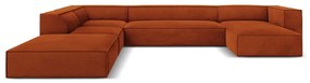 Оранжев ъглов диван (ляв ъгъл) Madame - Windsor &amp; Co Sofas