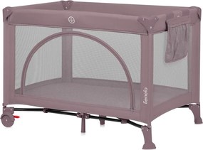 Lionelo - Преносимо бебешко креватче LAURA, розов нюд