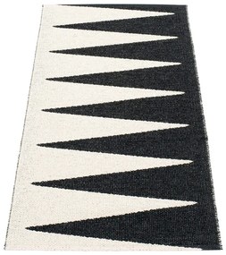 Черно-бяла пътека за открито и закрито 70x150 cm Vivi Black – Pappelina