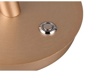 LED настолна лампа с метален абажур в златисто (височина 56 см) Nala - Trio Select