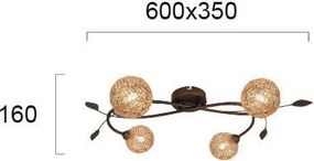 Полилей Viokef Sissy осветително тяло с четири светлини