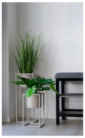 Сива стойка за обувки за сядане Padova – House Nordic