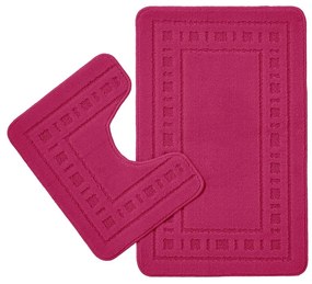 Тъмнорозови килими за баня в комплект от 2 бр. WC 50x80 cm Armoni – Catherine Lansfield