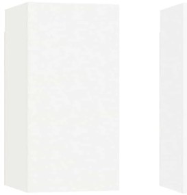 803327 vidaXL ТВ шкафове, 2 бр, бели, 30,5x30x60 см, инженерно дърво