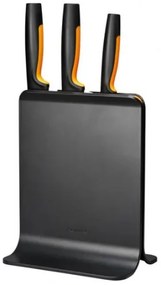 Fiskars - Комплект 3 бр. ножове Functional Form с PVC поставка