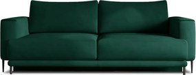 Зелен кадифен разтегателен диван с място за съхранение 260 cm Dalia – ELTAP