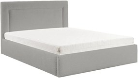 Облегнато легло Dream-Сиво-140 x 200