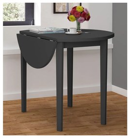 Бяла сгъваема маса за хранене Quer, ⌀ 92 cm Trento - Støraa