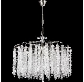 Пендел 7xE14/60W/230V Ø 54 см лъскав хром