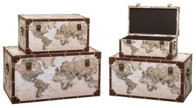 Сет кутии за съхранение atmosphera Anzo, 4бр, MDF