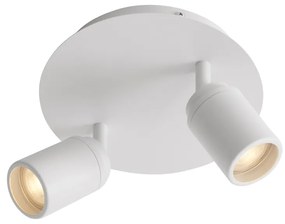 Модерен прожектор за баня бял 2 светлини IP44 - Ducha