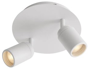 Модерен спот за баня бял с 2 светлини IP44 - Ducha