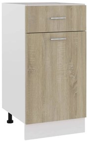 801215 vidaXL Долен шкаф с чекмедже дъб сонома 40x46x81,5 см инженерно дърво