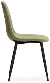 Зелени тапицирани трапезни столове в комплект 4 бр. Minka – Marckeric