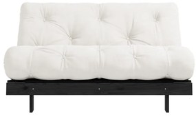 Кремав разтегателен диван 140 cm Roots Black Night – Karup Design
