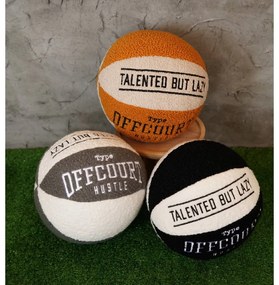 Декоративна възглавница от букле ø 25 cm Basketball – Mioli Decor