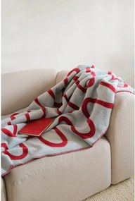 Червено одеяло 150x200 cm Swirl – noo.ma