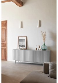 Сив нисък скрин 211x80 cm Sierra – Teulat