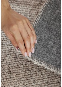 Сиво-кремав килим подходящ за пране 160x230 cm Rocco Dark Cream – Elle Decoration