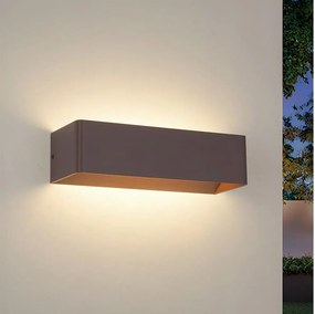 Brilagi - LED външно стенно осветително тяло DONNANI LED/12W/230V 30 cm кафяво IP44
