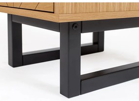 Комод с чекмеджета от дъб Camden Herringbone, 40 x 123 cm Mora - Woodman