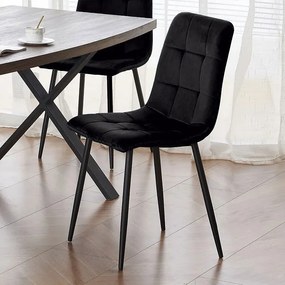 Кухненски стол Mona-черен (4) парчета