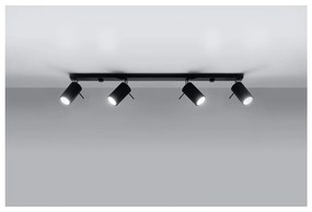 Черно таванно осветително тяло 4L Etna - Sollux