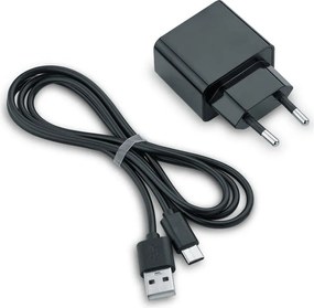 Матово черно метална LED настолна лампа (височина 36 cm) Maxi – Reality