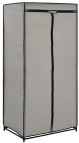 282440 vidaXL Гардероб, сив, 75x50x160 см