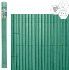 Градинска Ограда Зелен PVC 1 x 300 x 200 cm