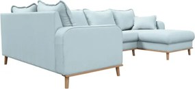 Светлосин ъглов диван (десен ъгъл) Beata - Ropez