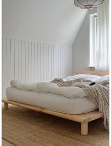 Двойно легло от борова дървесина с решетка 140x200 cm Peek - Karup Design
