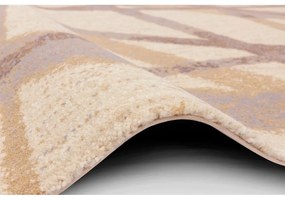 Бежов вълнен килим 100x180 cm Sticks - Agnella