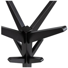 Черна стойка за връхни дрехи от масивна бреза Studio – WOOOD