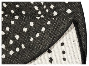 Черен килим за открито, ø 200 cm Bali - NORTHRUGS