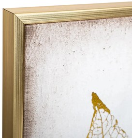 Картина с рамка atmosphera Feather, Принт на платно 58x58 см, Ефект алуминий