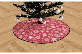 Памучен килим под коледната елха , ø 130 cm Freezy Snowflakes - Butter Kings