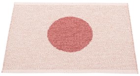 Светлочервен килим за открито и закрито 70x50 cm Vera Pop Blush – Pappelina