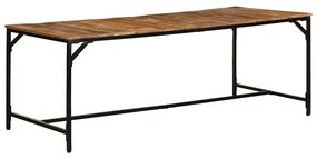 373607 vidaXL Трапезна маса, 200x100x75 см, грубо мангово дърво масив