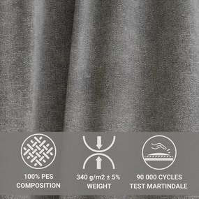 Сив шенилов сгъваем/с място за съхранение ъглов диван (десен ъгъл) Maze – Maison de Rêve