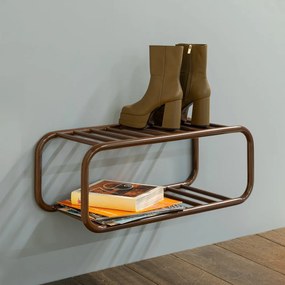 Тъмнокафява метална висяща стойка за обувки 72x28x35 cm Retro – Spinder Design