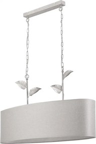 Полилей на верига NOEMI 2xE27/60W/230V сребриста/бяла патина