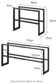 Черен рафт за обувки Line - YAMAZAKI