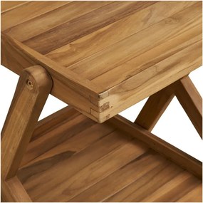 Маса за сервиране на колелца от масивна дървесина 50x86 cm Pasaku – House Nordic